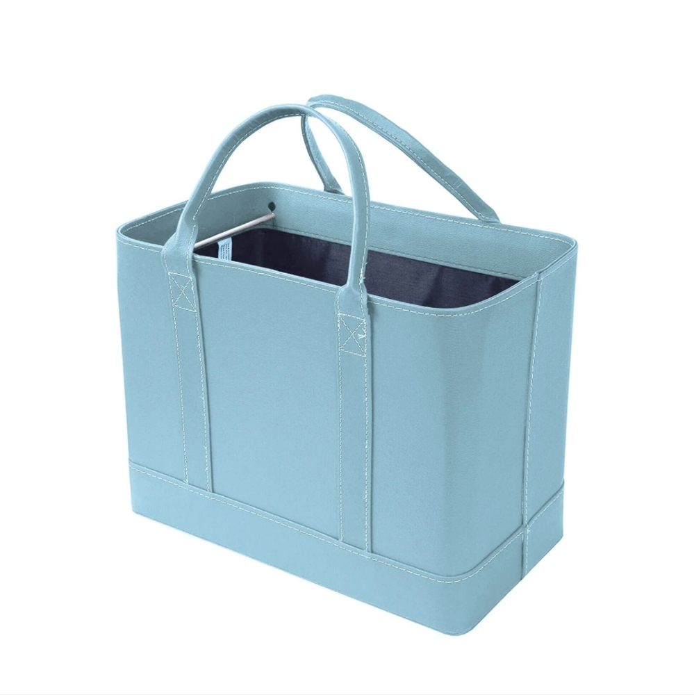 Faux Leather Letter Size File Organizer